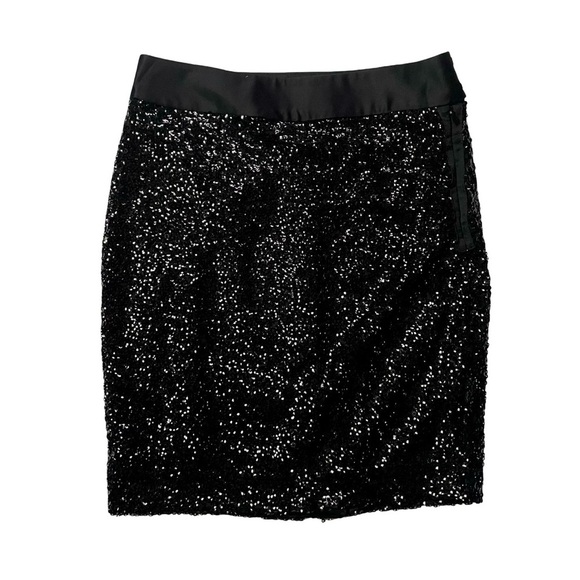 The Limited Dresses & Skirts - NWT The Limited Sequin Mini Skirt Black Petite 2P